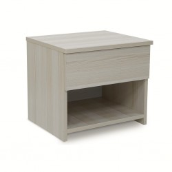 Inicio Night Table White Ash in Melamine MDF