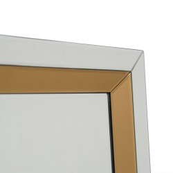 Floor Mirror in MDF Silver Finish W90x H180 cm JC-MN214