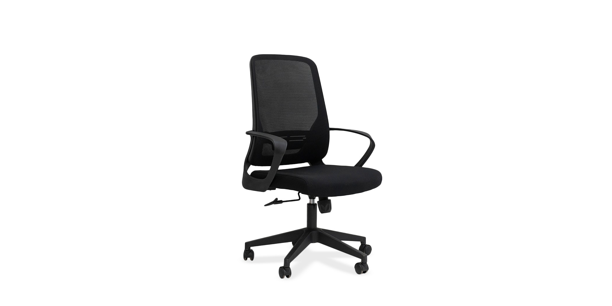 Stellar Borage Medium Back Chair Black