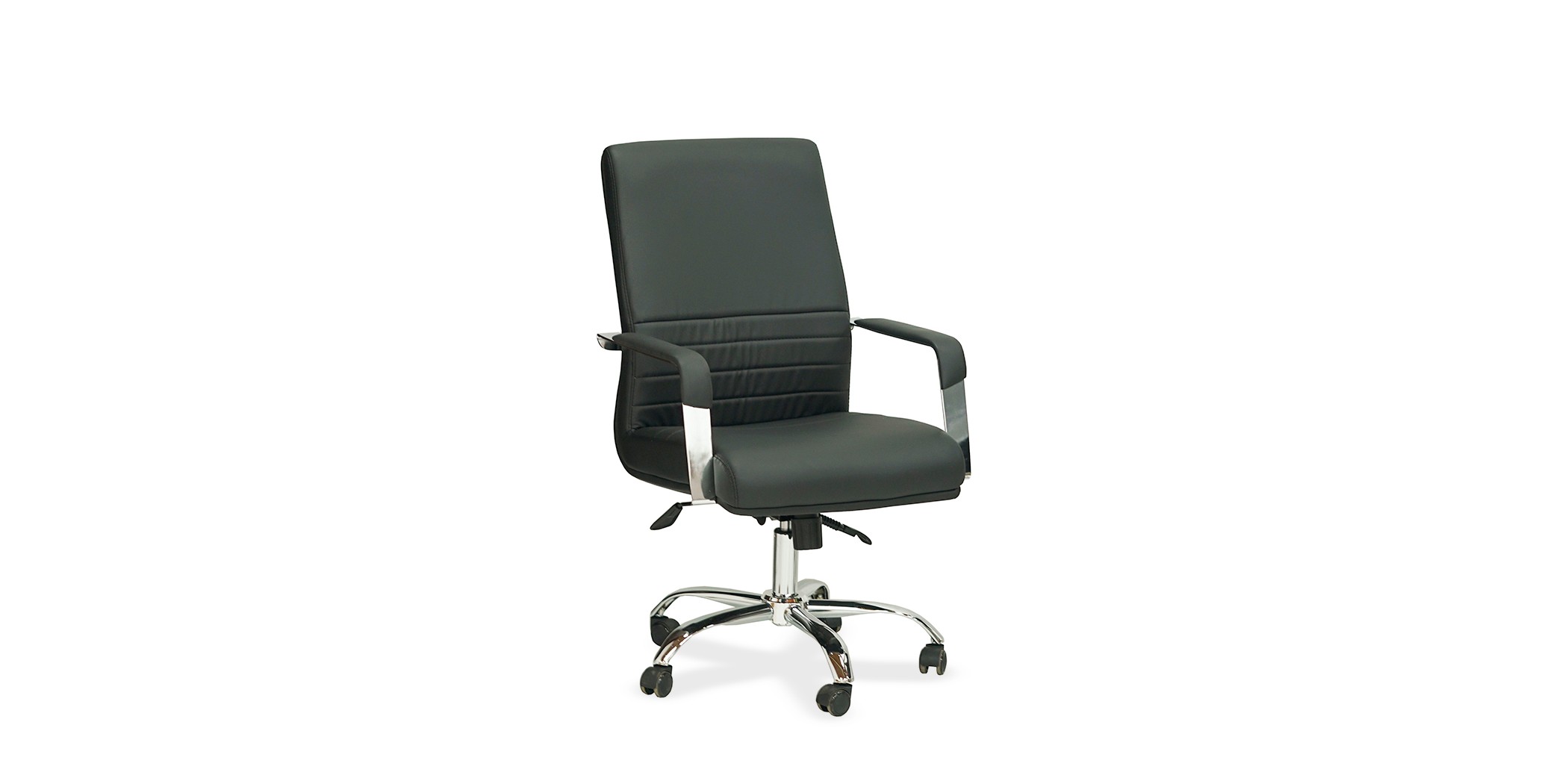 Stellar Alera Medium Back Office Chair PU Black