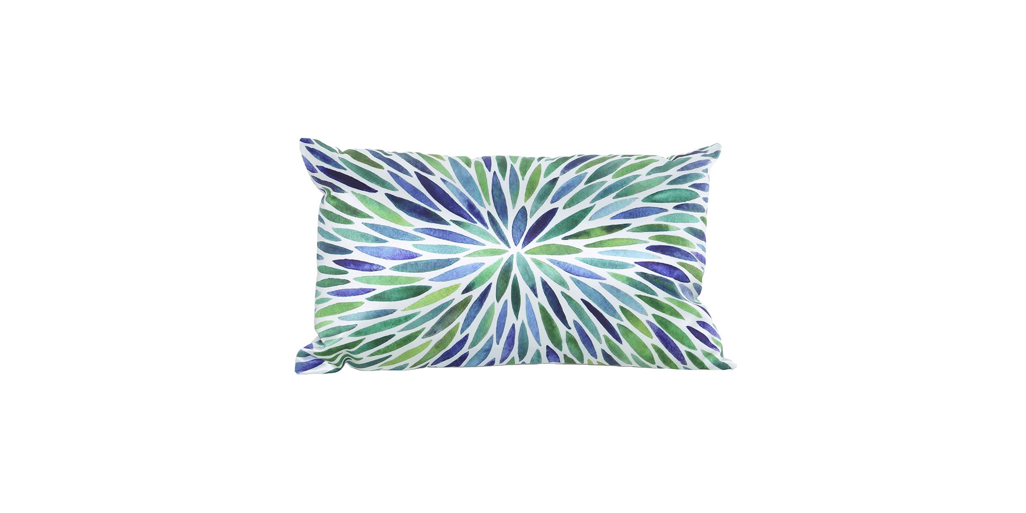 Cushion 30x50 cm Blue & Green
