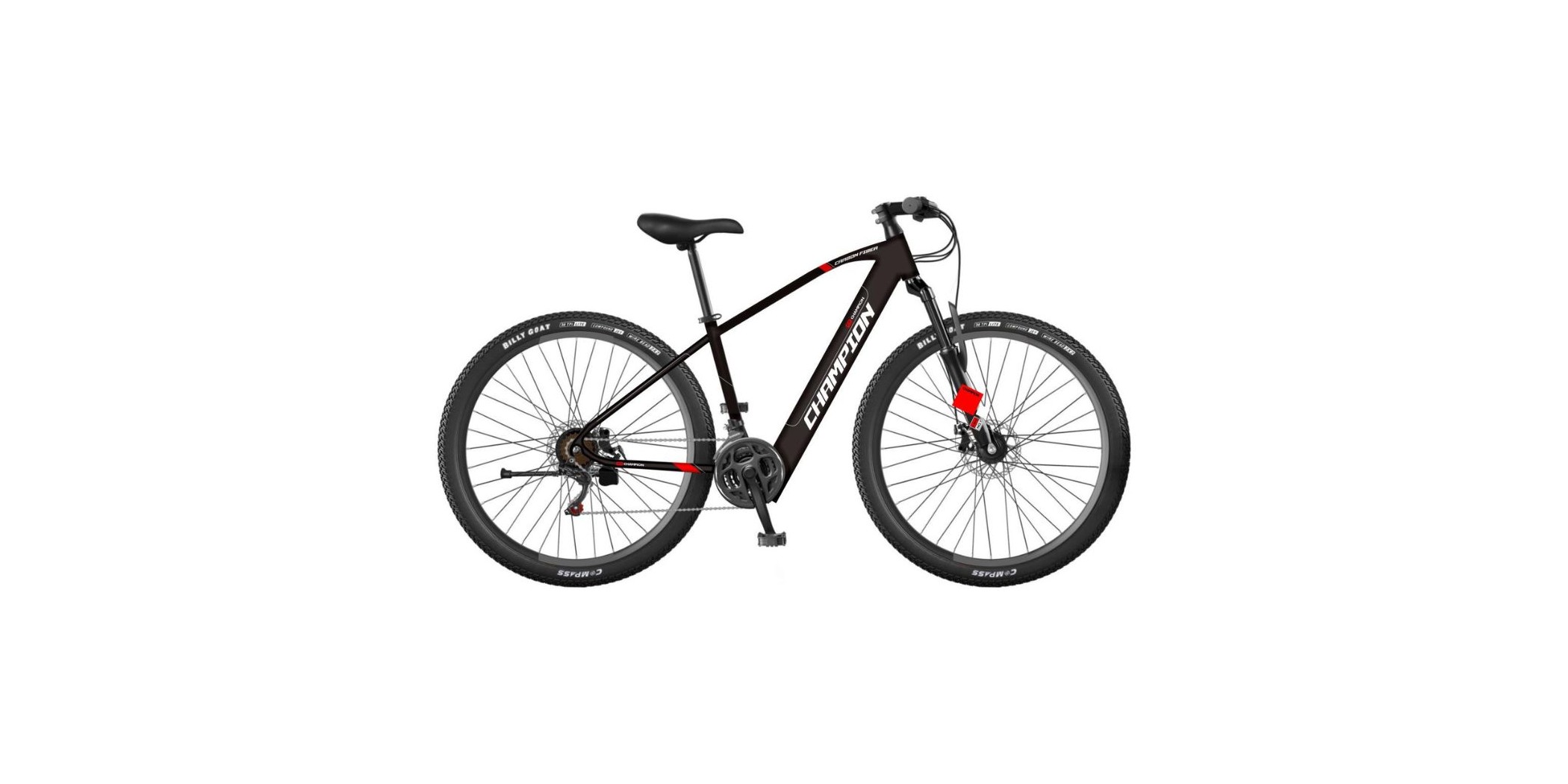 Champion EBIKE-8 250 Watts (0.25Kw) Electric Bike (Black/Red)