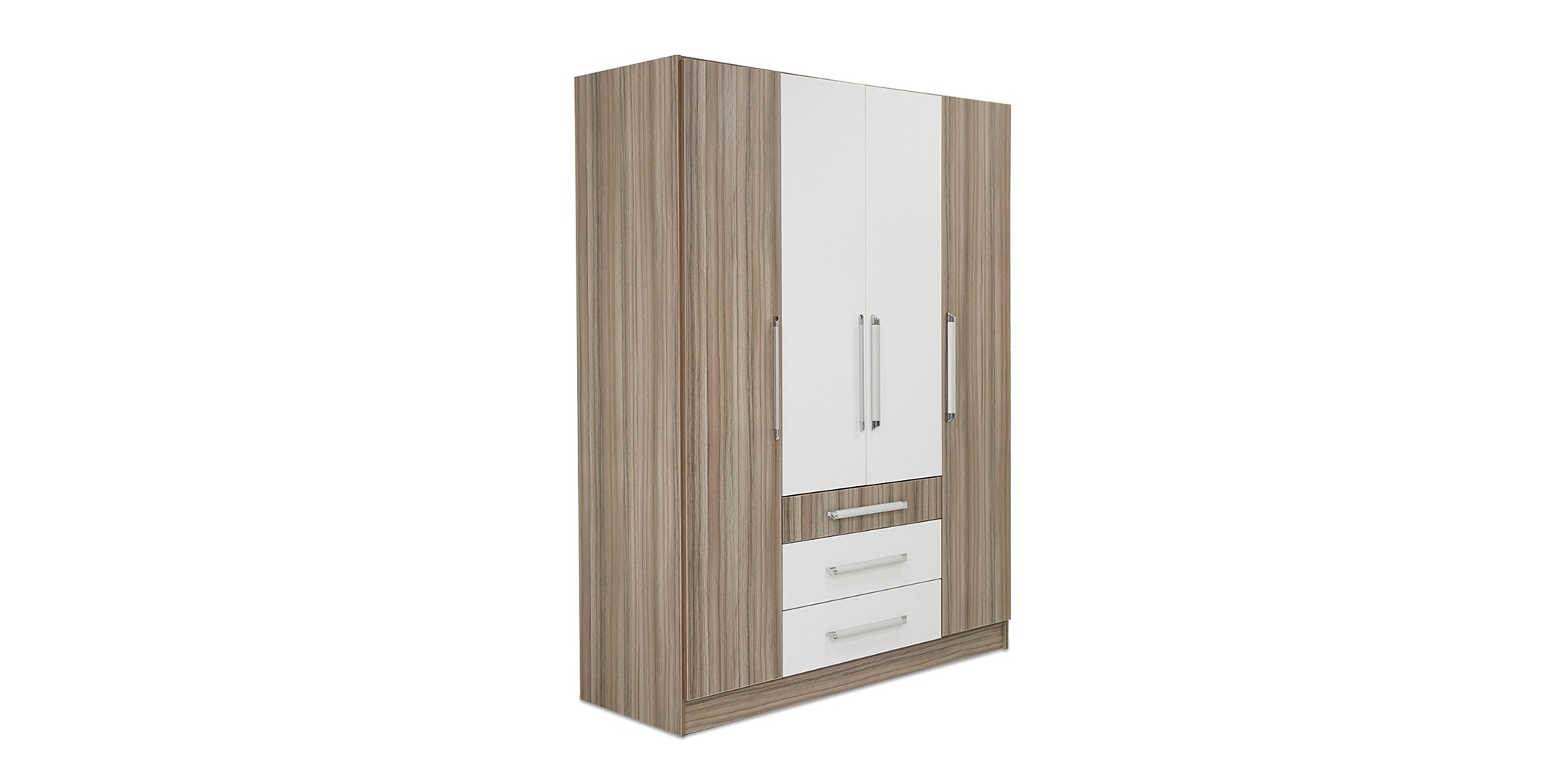 Latonia Wardrobe 4 Doors Swan & White