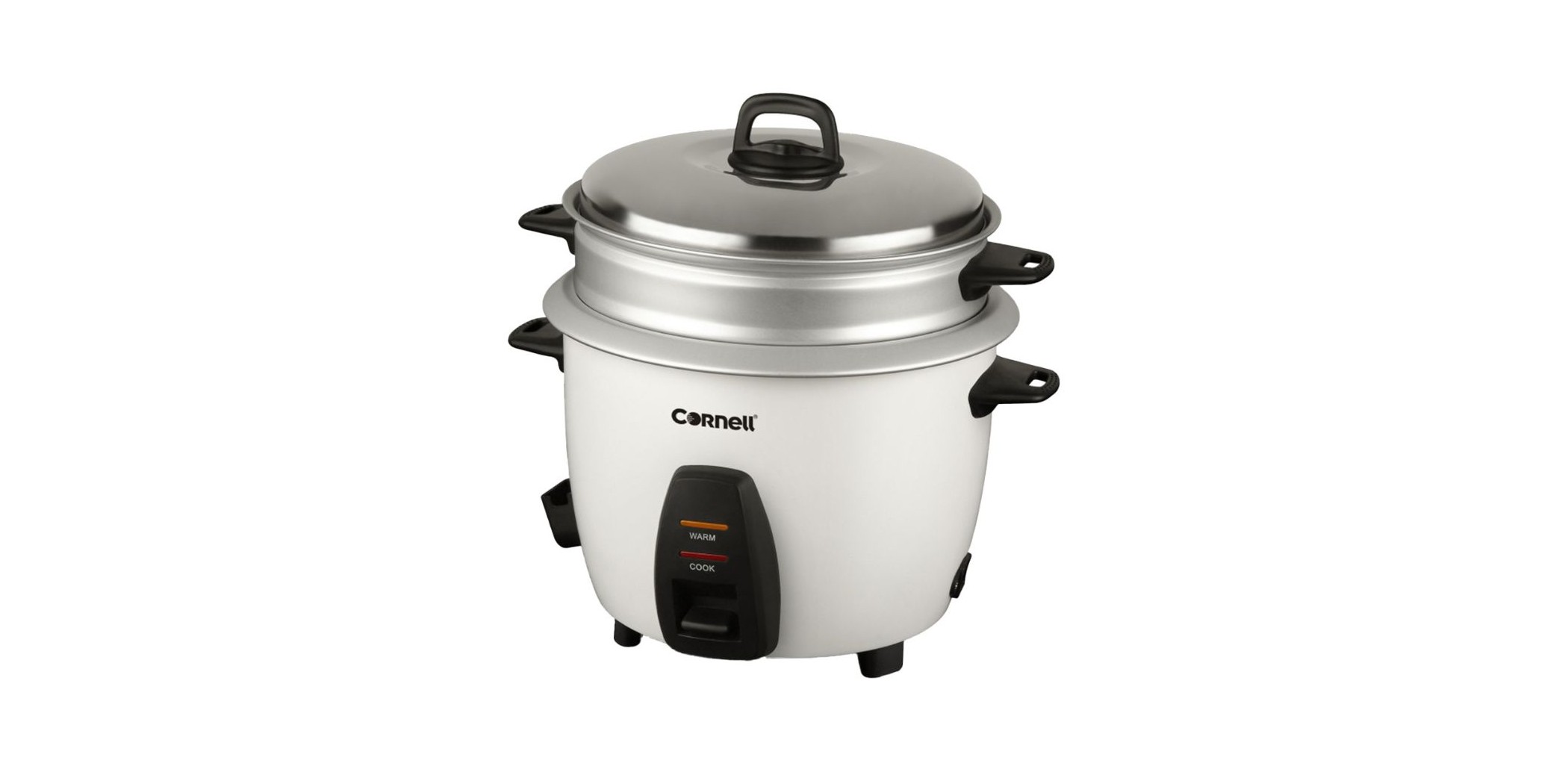 Cornell CRC-CS282ST 2.8L WH Conventional Rice Cooker With Steam Tray