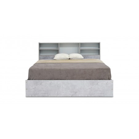 Rio Bed 150x190 cm MDF Grey