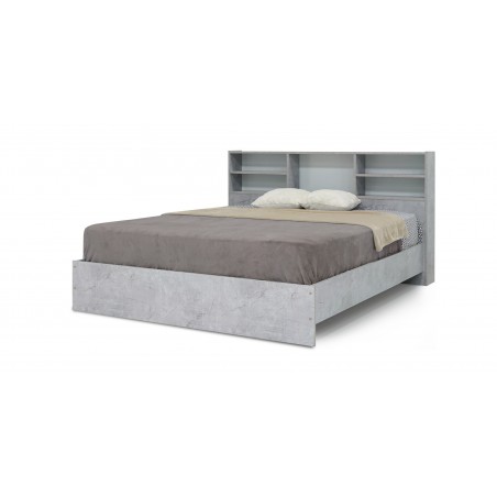 Rio Bed 150x190 cm MDF Grey