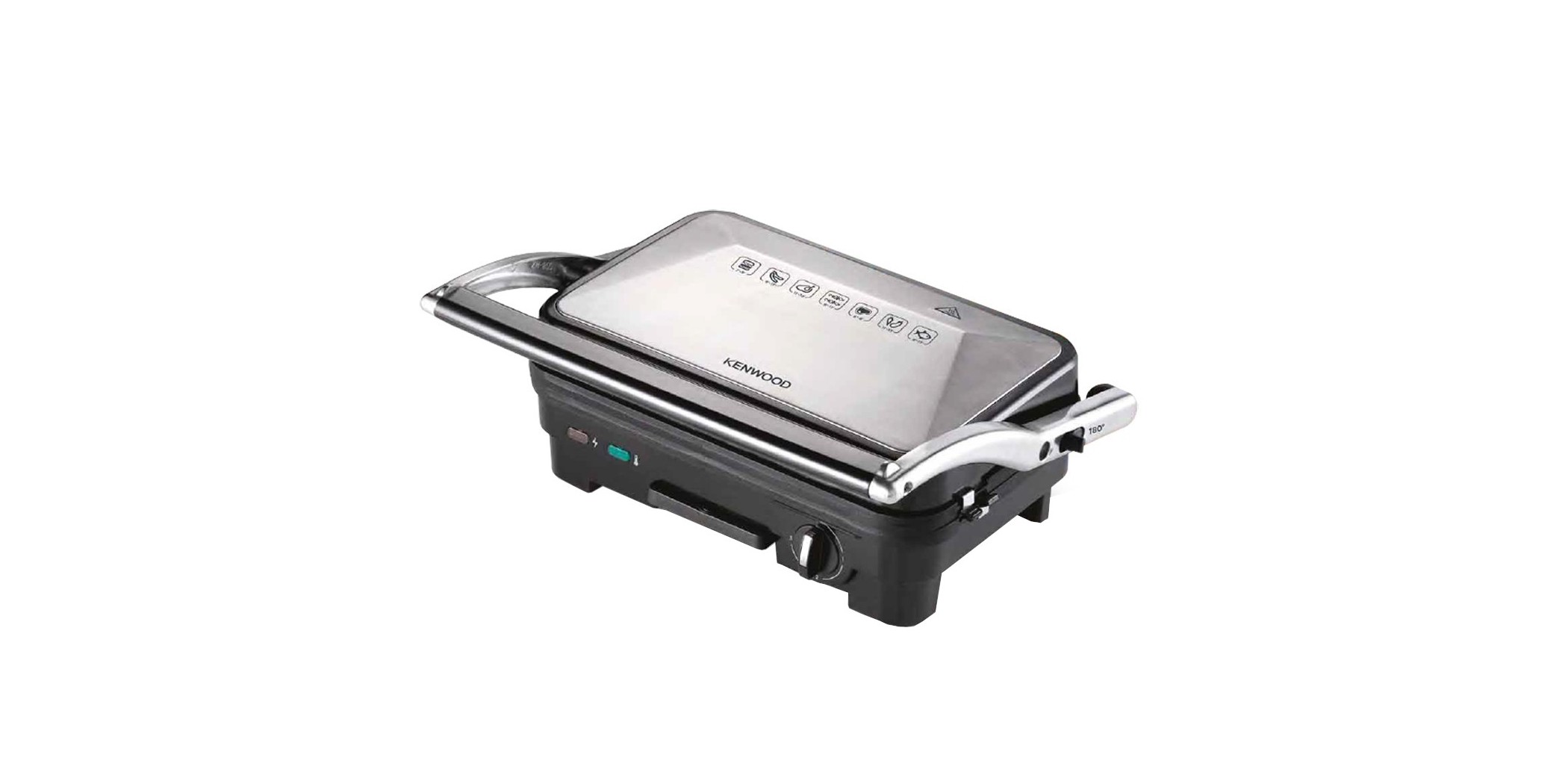 Kenwood HGM50.000SI BK Metal Contact Grill With Removable Plates