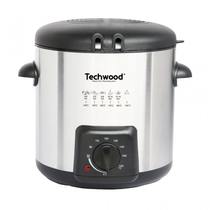Techwood TFF 99i 1L 840W Fondue With 6 Fondue Forks & Chrome Basket "O"