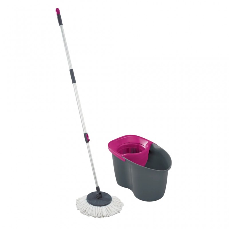 Leifheit LE060PI 60YE Pink Set Rotation Disc Mop "O"