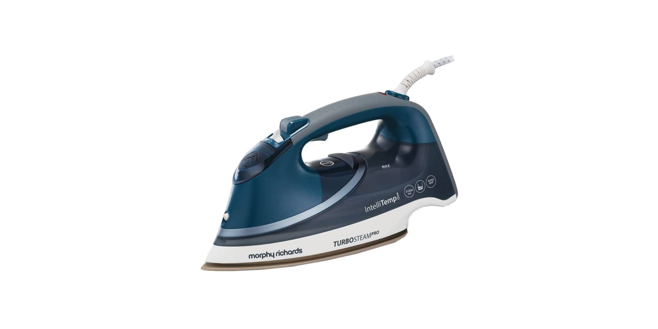 Morphy Richards 303131/EER TurboSteam Intellitemp Pro Pearl Ceramic Blue Steam Iron
