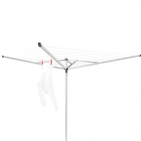 Brabantia 323201 40m M.Grey Essential Rotary Dryer + Ground Tube + Accessories 5YW "O"