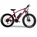 Champion YM-EB5 250 Watts (0.25 kw) Red 26" Fat Tyre Electric Bike