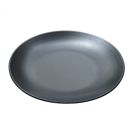 Gural GBSEO30DU141SYH 30cm Matt Black Flat Plate "O"