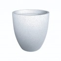 Totu M Pot White Terrazzo Cement