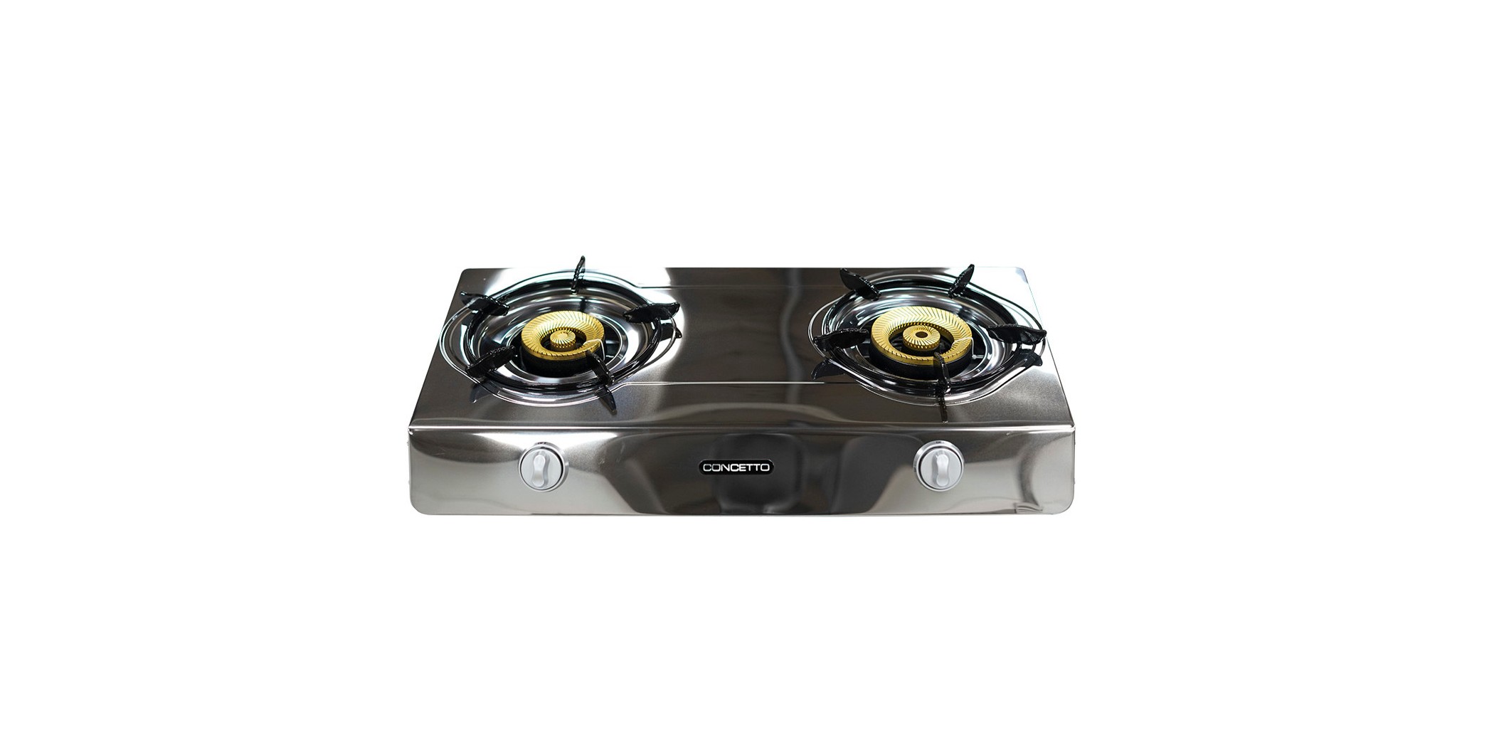 Concetto CG-2037 S/Steel Double Burner Gas Stove