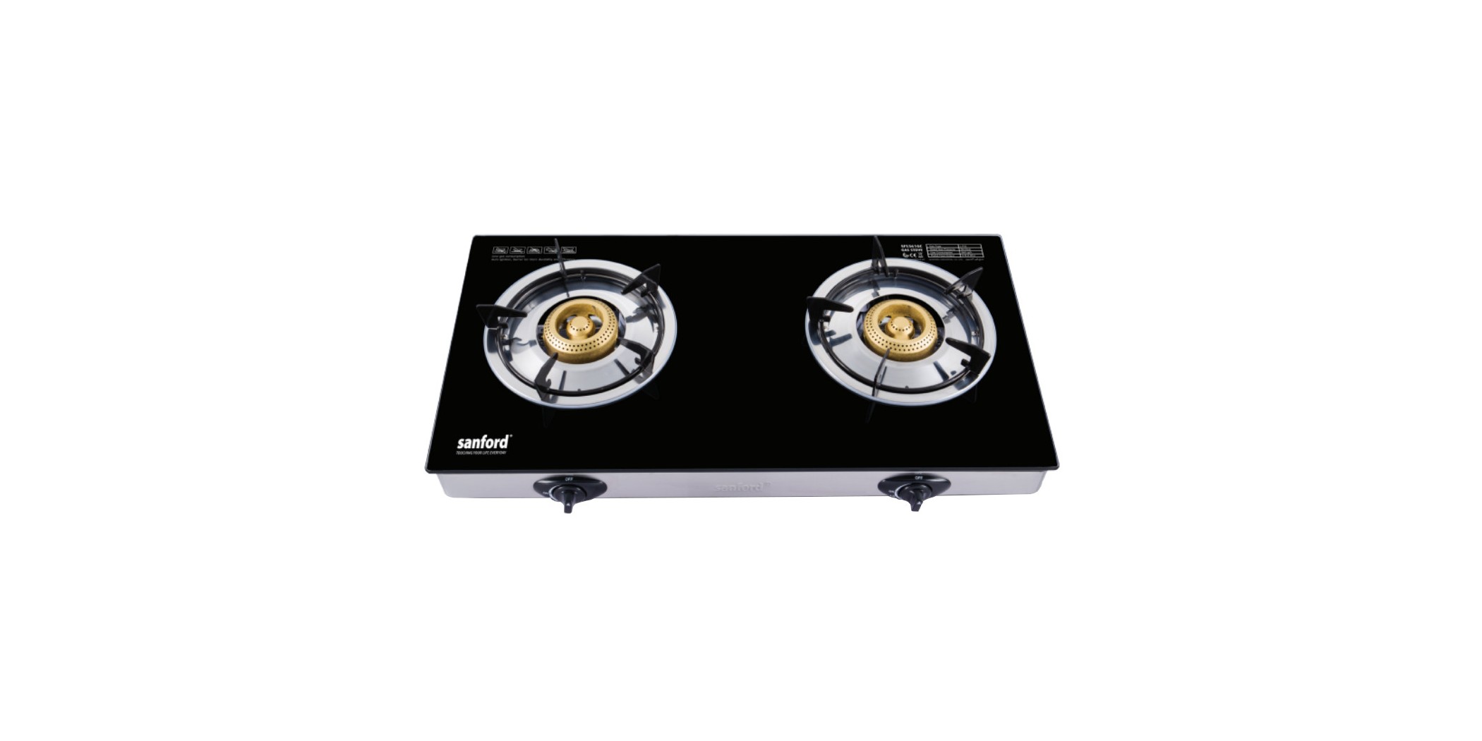 Sanford SAN846 SF5361GC Black Glass 2YW Gas Stove