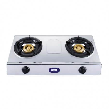 Sanford SAN251 SF5356GC S/S 2 Burner 2YW Gas Cooker
