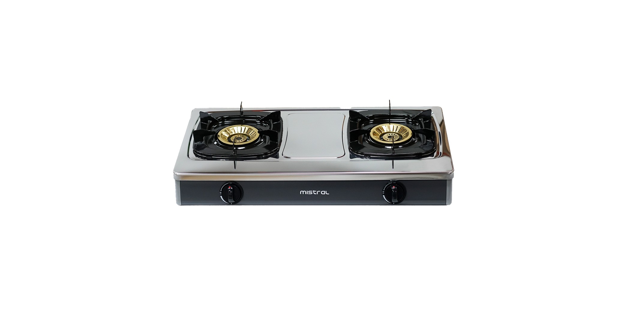 Mistral MGC9210 Stainless Steel 2 Burner Gas Cooker