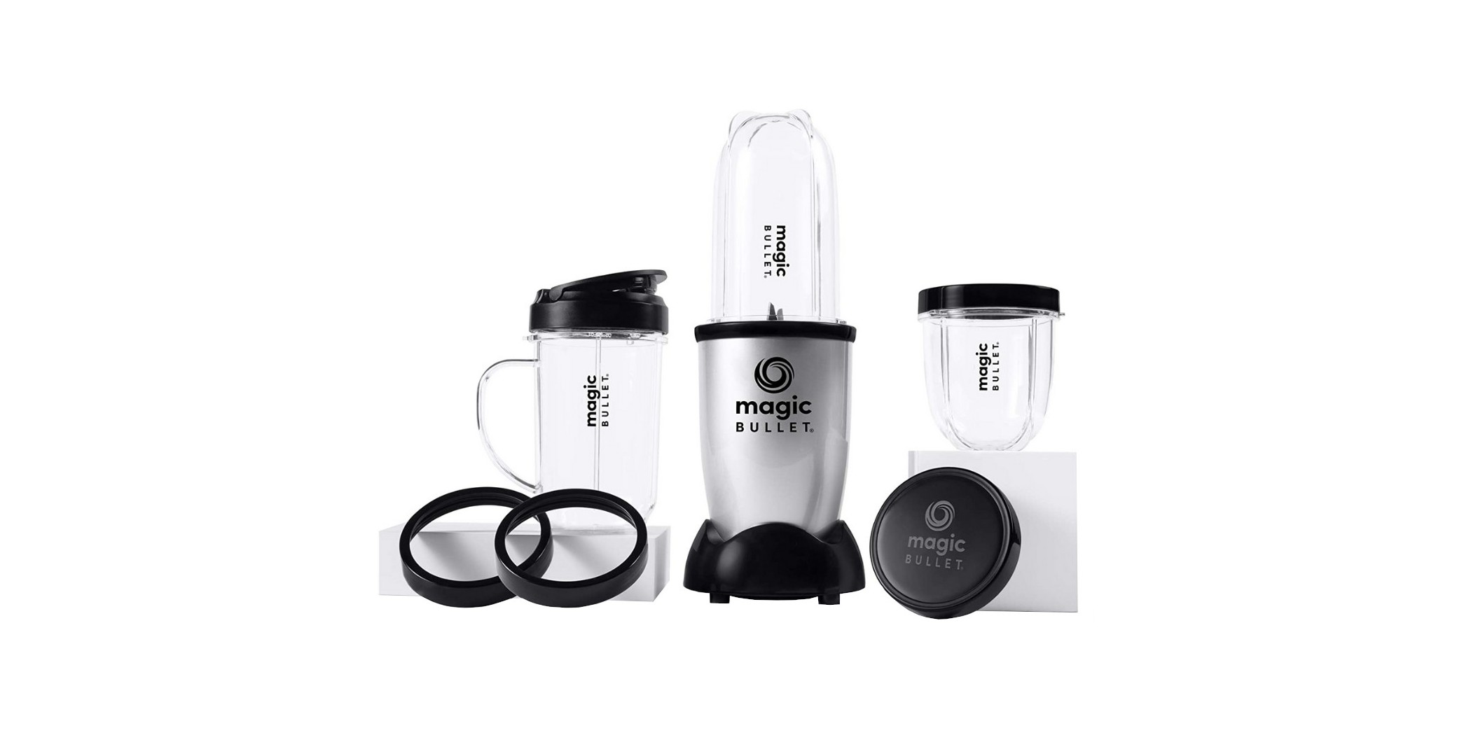 Magic Bullet MB4-1012 400W Silver 1YW 9pcs Set