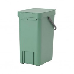 Brabantia 129803 12L Fir Green Sort & Go Waste Bin 10YW "O"