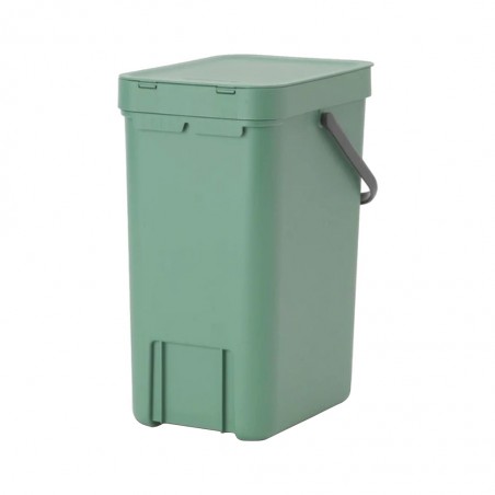 Brabantia 129803 12L Fir Green Sort & Go Waste Bin 10YW "O"