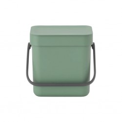 Brabantia 129865 3L Fir Green Sort & Go Waste Bin 5YW "O"