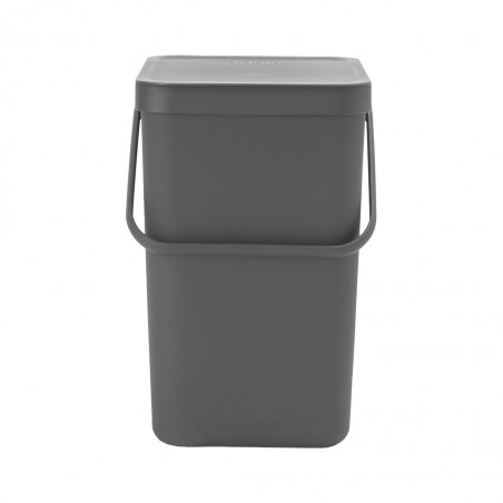 Brabantia 129940 25L Grey Sort & Go Waste Bin 10YW "O"