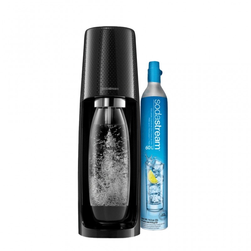 Sodastream Spirit Black Starter Pack Sparkle 266008 Drink Maker "O"