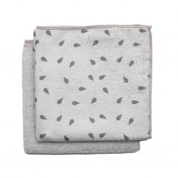 Brabantia 117688 Light Grey Set of 2 Microfibre Dish Cloths 2YW "O"