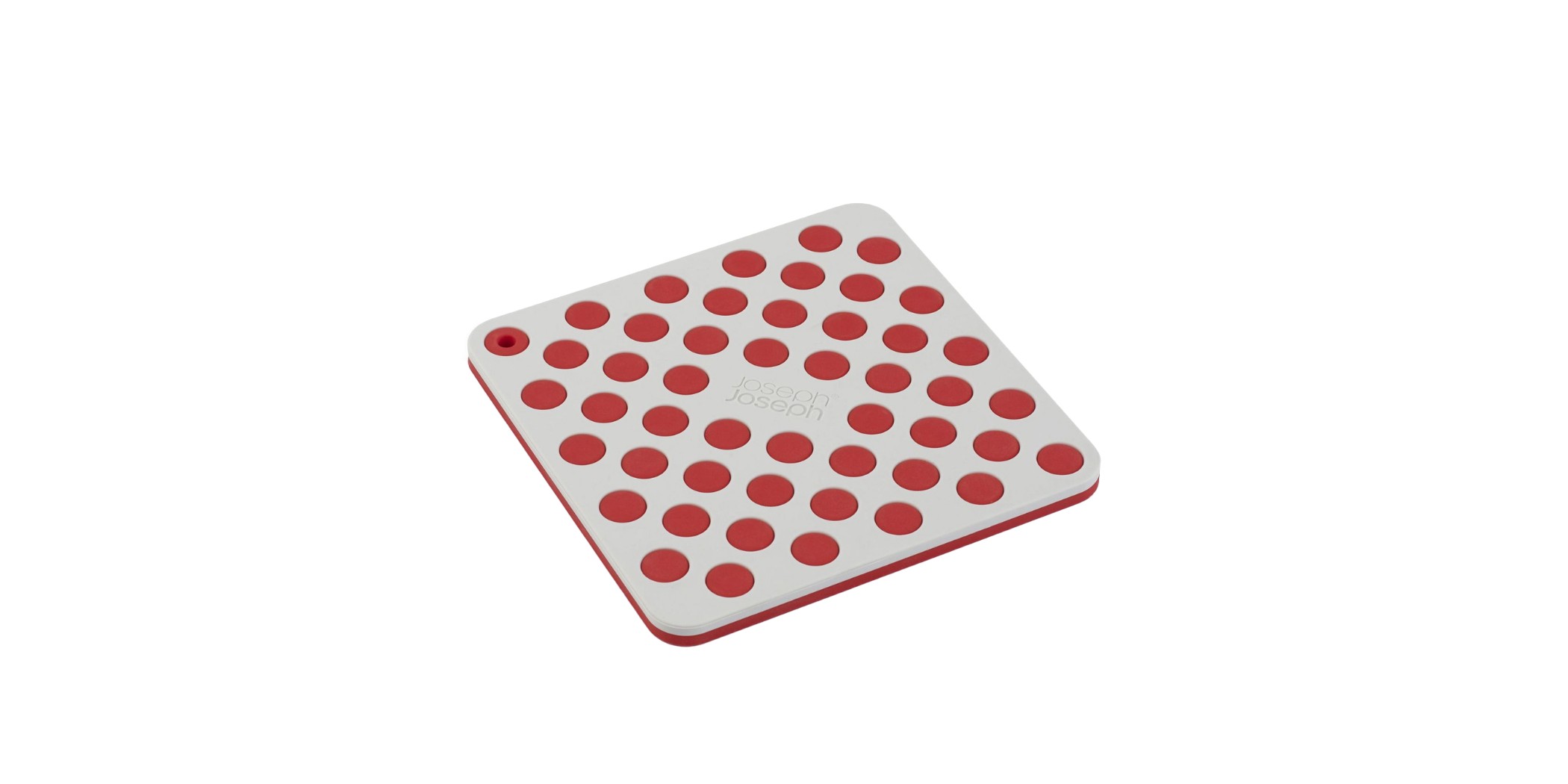 Joseph Joseph Duo 20163-JJ Spot-On Grey/Red Set Of 2 Silicone Square Trivets "O"