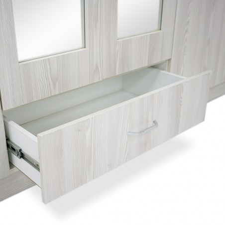 Grace Wardrobe 6 Doors MDF Grey
