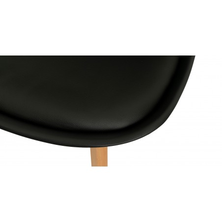 Adrian Table & 4 Chairs Black