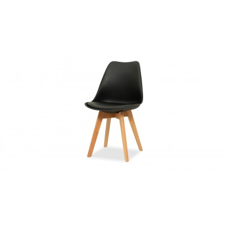 Adrian Table & 4 Chairs Black