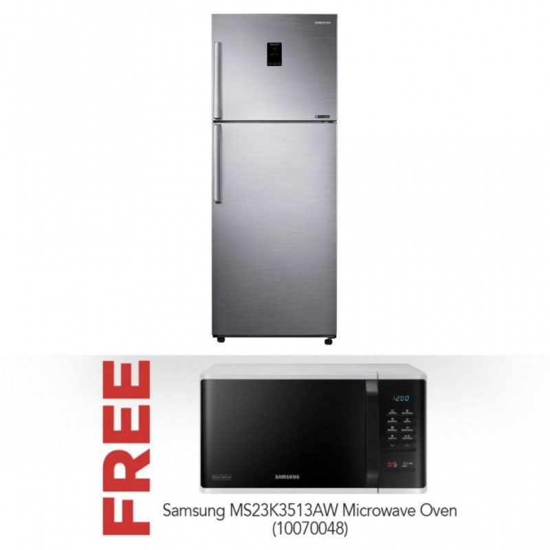 Samsung RT38K5400S9/EF Refrigerator & Free Samsung MS23K3513AW Microwave Oven