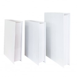 White Faux Book