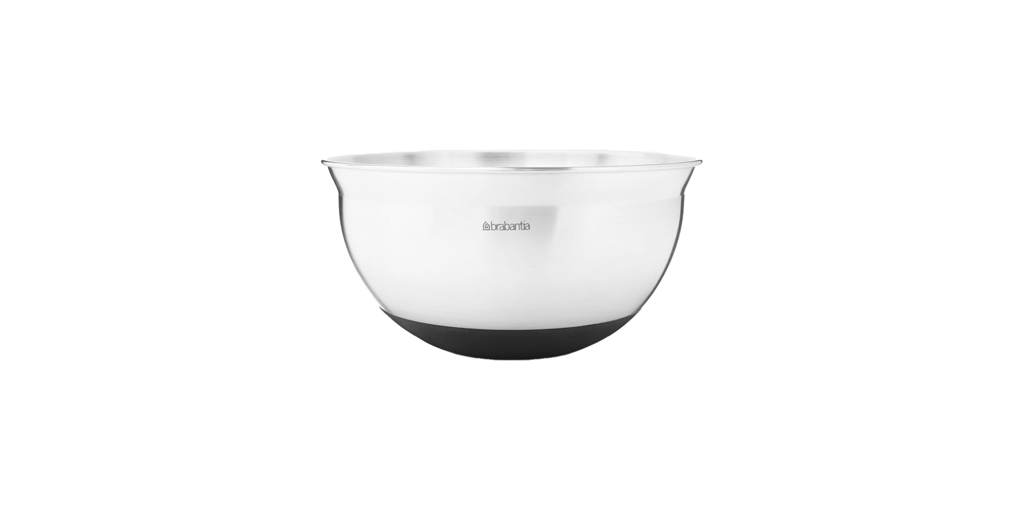 Brabantia 363849 1.6L Matt Steel/Black Mixing Bowl 5YW "O"