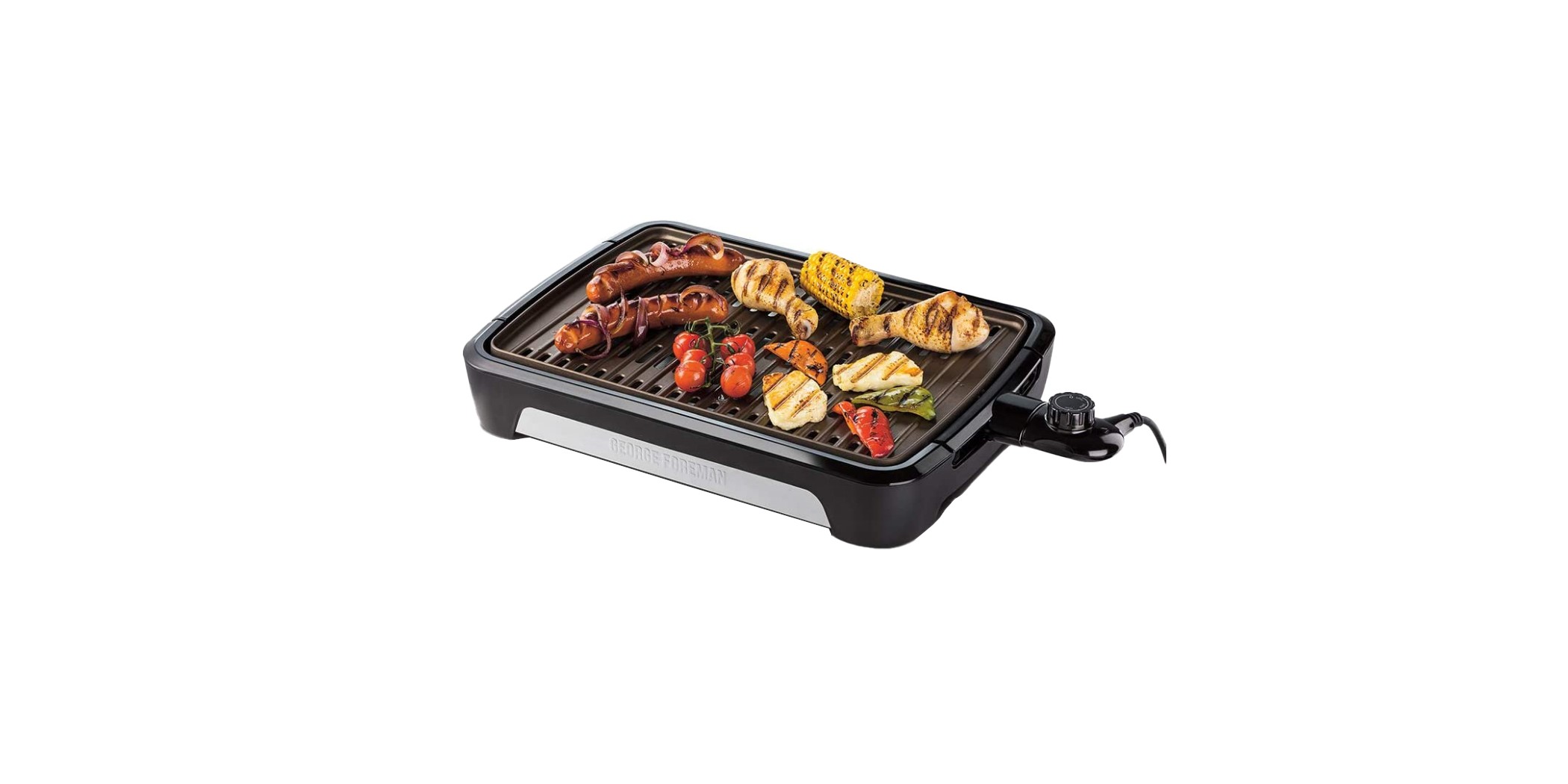 George Foreman 25850 Smokeless BBQ Grill "O"