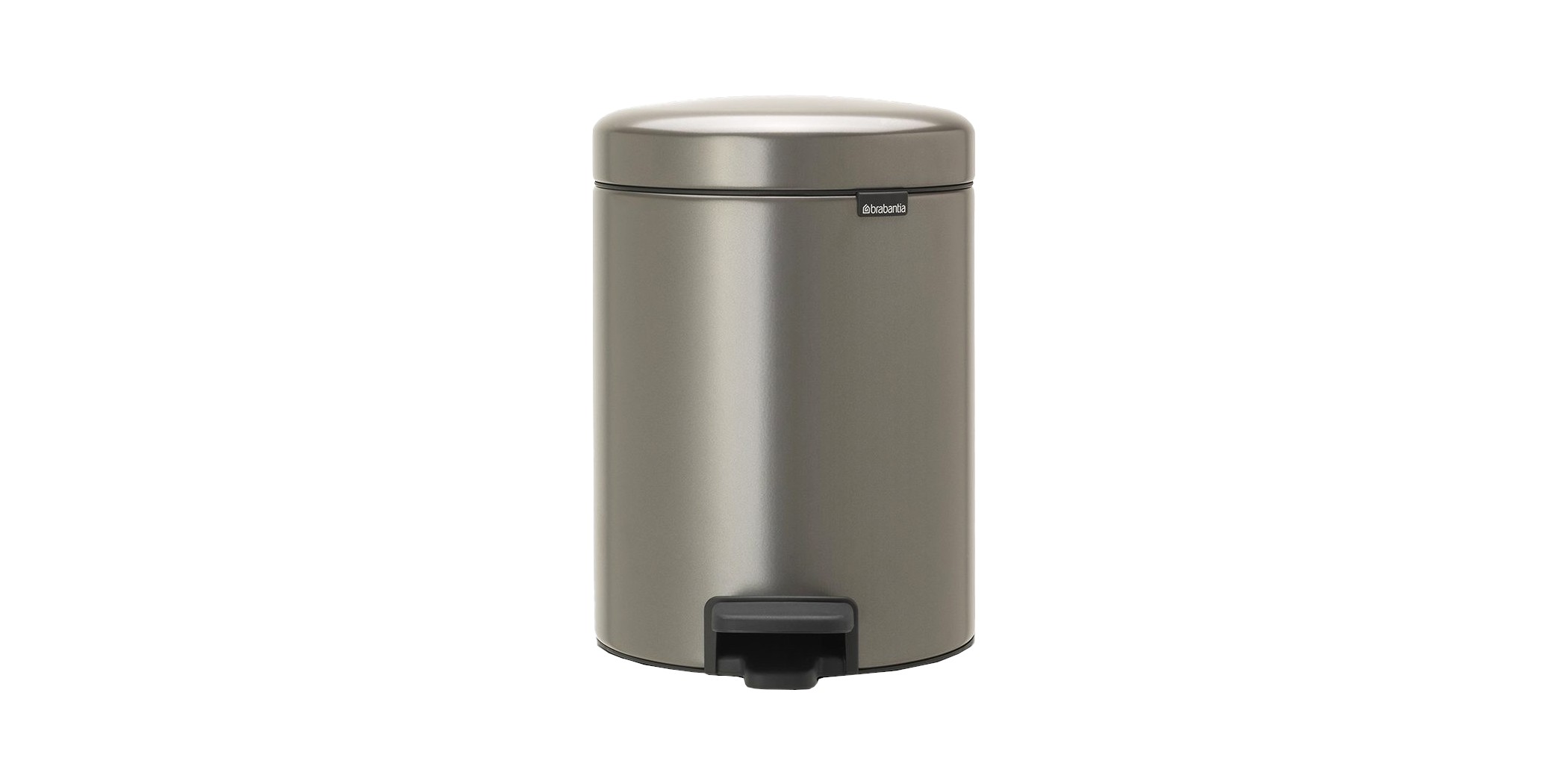 Brabantia 112683 5L Platinum NewIcon Pedal Bin 10YW "O"