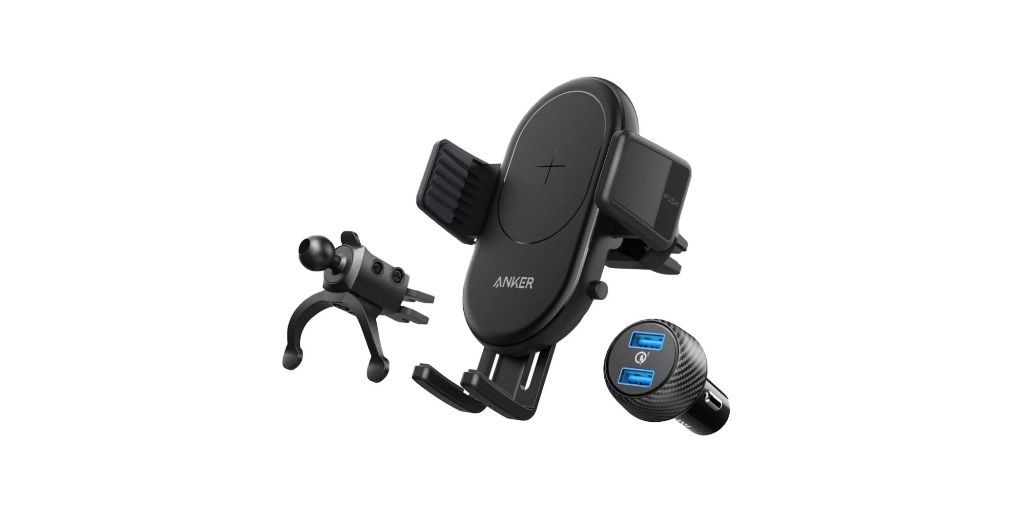 Anker  PowerWave 7.5 Car Mount with 2-Port