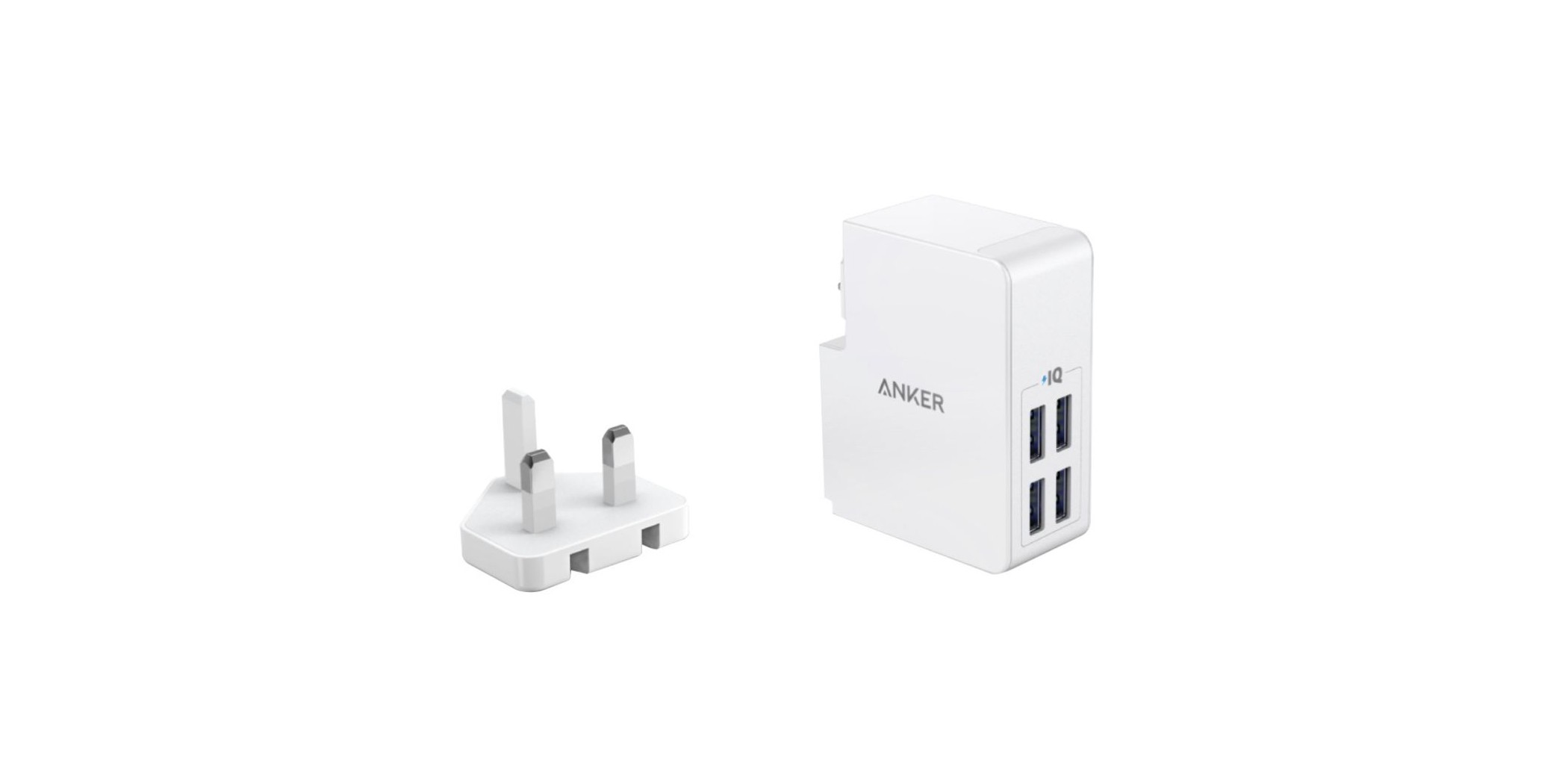 Anker PowerPort 4 Lite EU/ES/FR/ES+ UK White