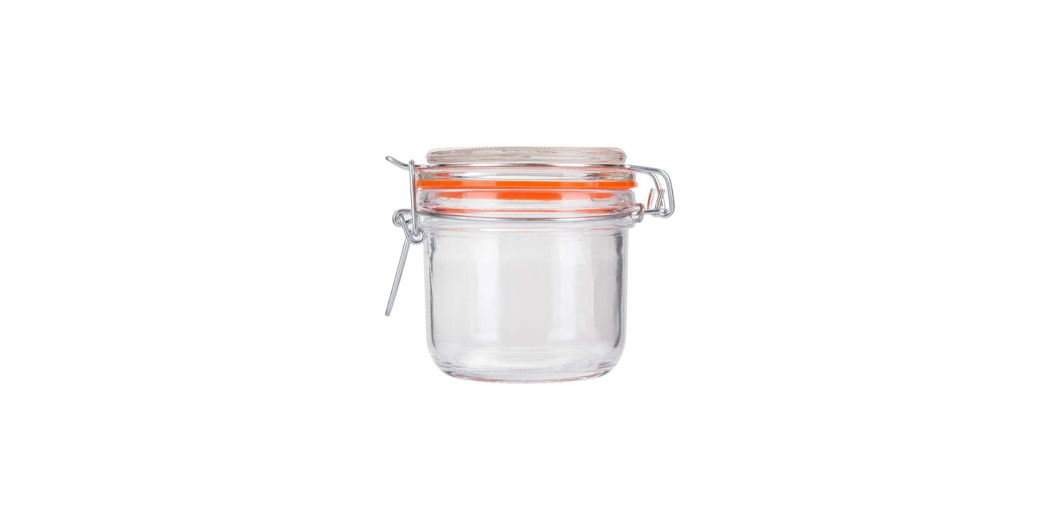 Zibo HM-2007 200ml Clear Glass Jar With Clip "O"