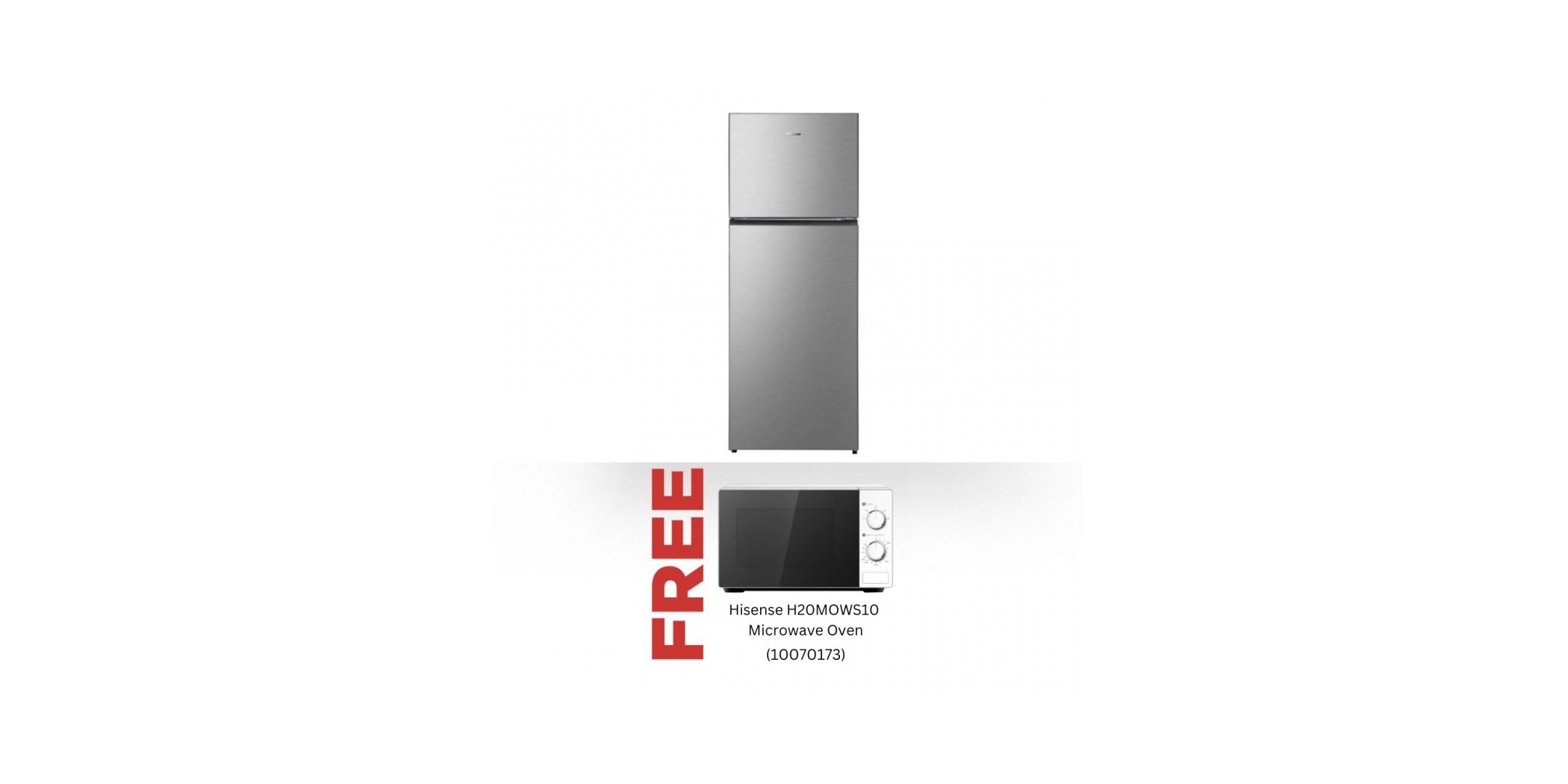 Hisense H630TI Refrigerator & Free HISENSE H20MOWS10 MICROWAVE OVEN